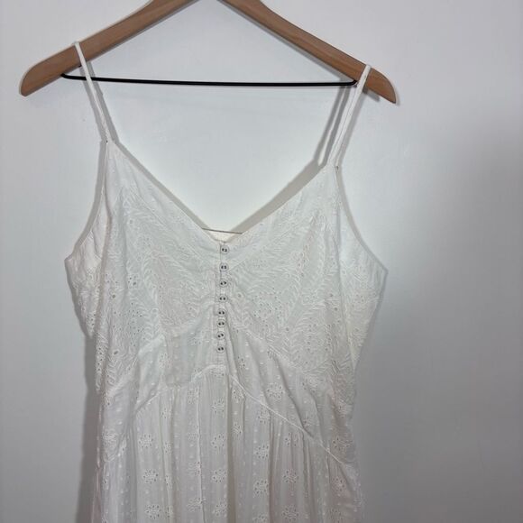 Sundance White Eyelet Arezzo Dress NEW Size Large - Picture 3 of 13